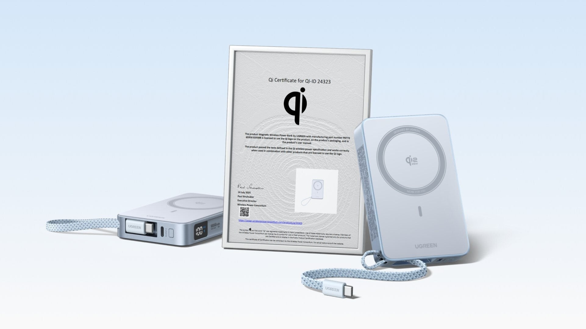 UGREEN Pioneers Next-Gen Wireless Charging with MagFlow 25W: The World's First Qi 2.2-Certified Power Bank