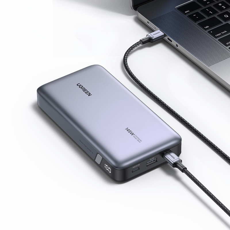 Ugreen 145W Power Bank for Laptop-3 Ports Power Bank