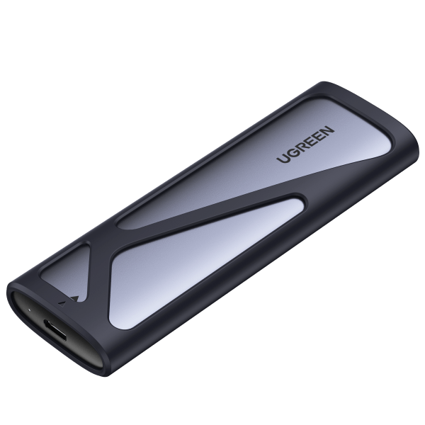 UGREEN M.2 NVMe SATA SSD Enclosure Aluminum 10Gbps USB C External Portable  NVMe M.2 Enclosure USB 3.2 Gen2 Support UASP Trim for M/B+M Key NVMe and