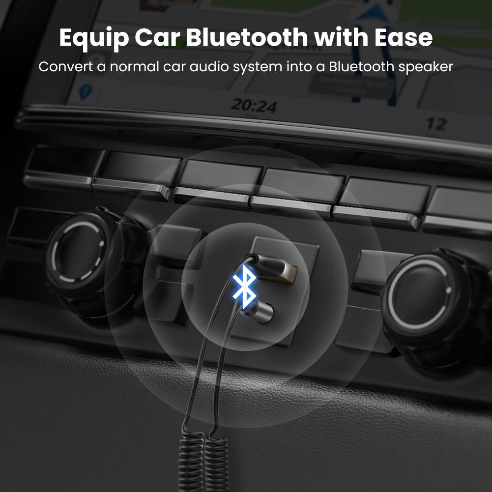 UGREEN-Adaptador de receptor de coche con Bluetooth 3,5, conector
