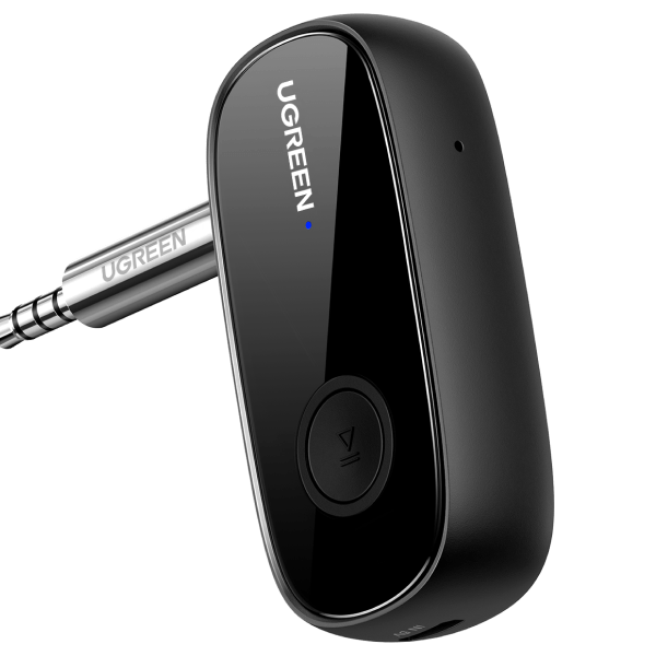 UGREEN Aux Bluetooth Adapter Auto für Freisprechanruf und Wireless Musik  Bluetooth 5.0 Empfänger Klinke
