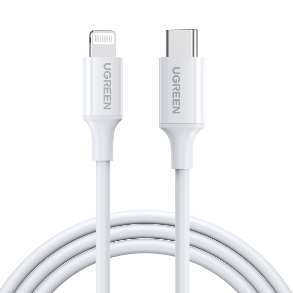 Cables USB Ugreen câble usb c vers lightning avec mfi certifié câble type c  vers lightning power delivery pour airpods pro iphone 11 pro max x xr xs  max 8 plus