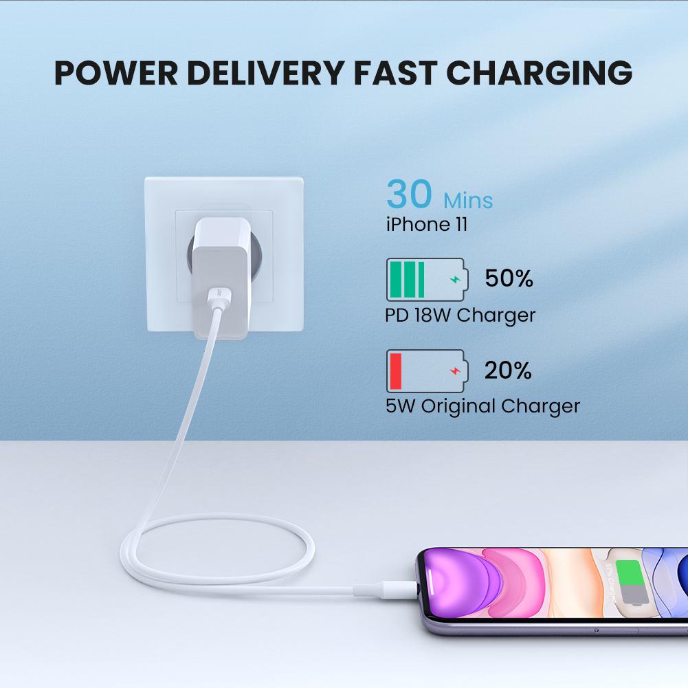 iPhone Charger Fast Charging Lightning Stand w USB-C Cable