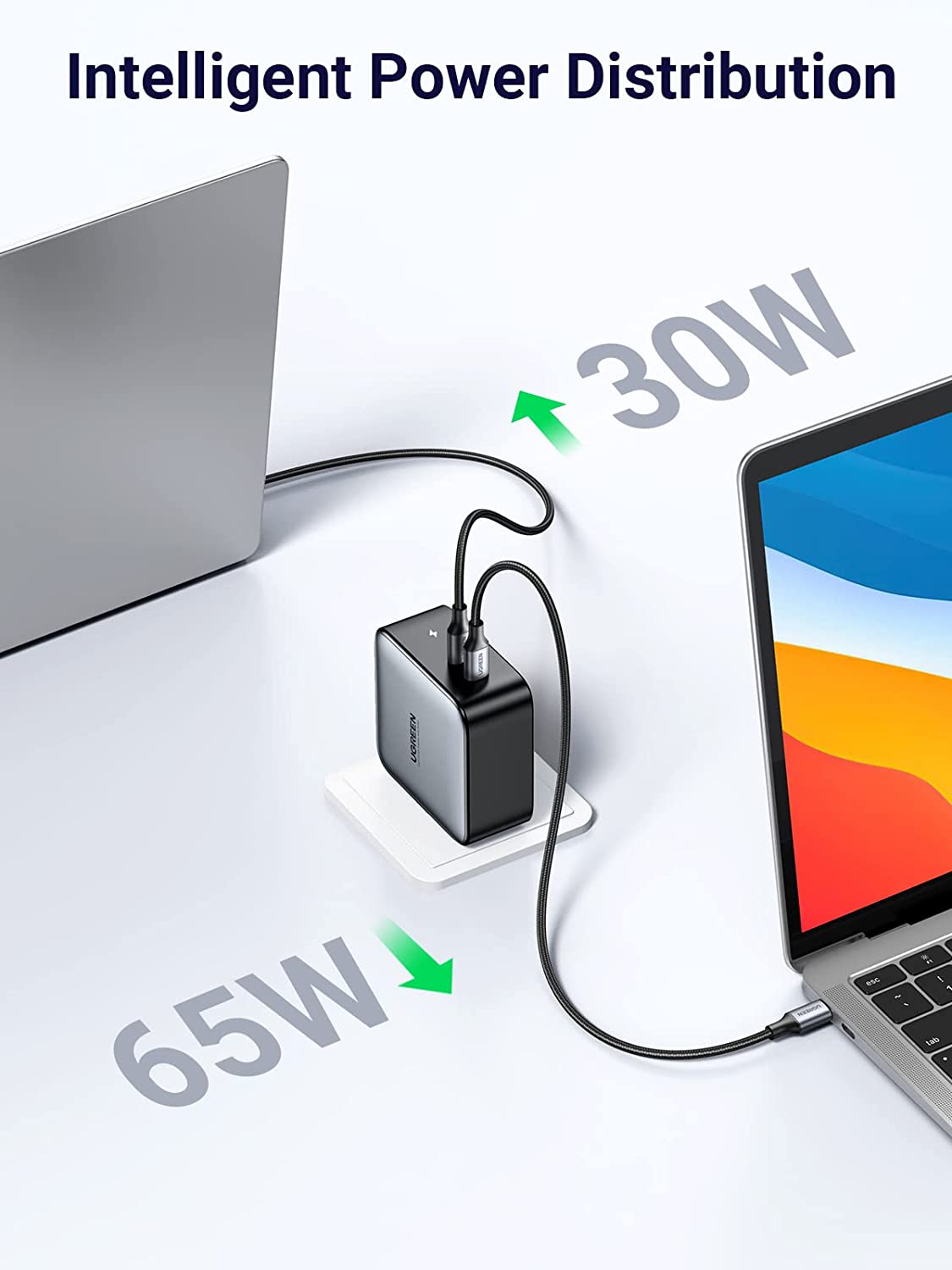 UGREEN 100W USB C Charger, Nexode 4-Port GaN Foldable