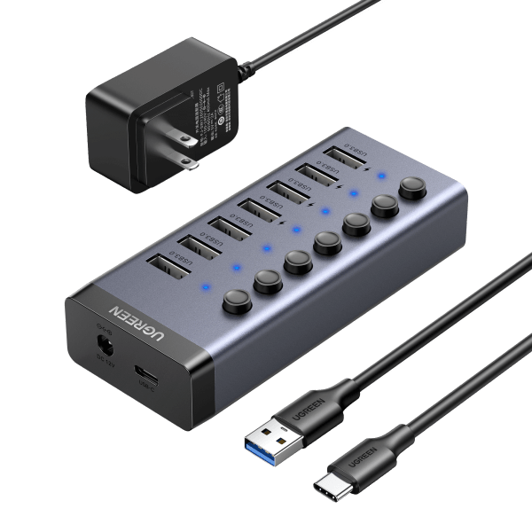 USB 2.0 Hub 4 Ports 1 METER UGREEN CR106 - 20277 - Expert-Zone