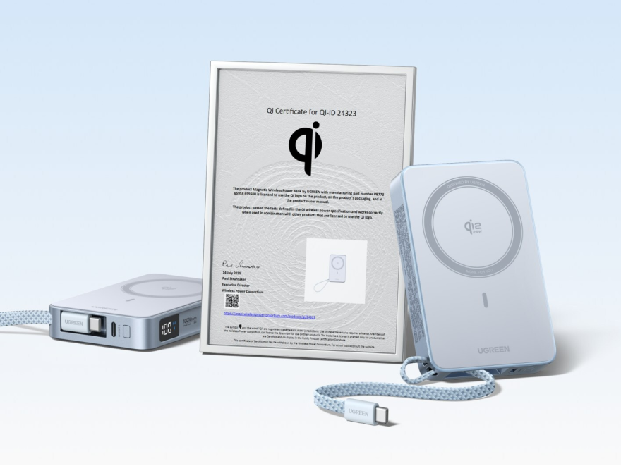World's First Qi 2.2-Certified Power Bank: UGREEN MagFlow 25W Offers Next-Gen Wireless Charging