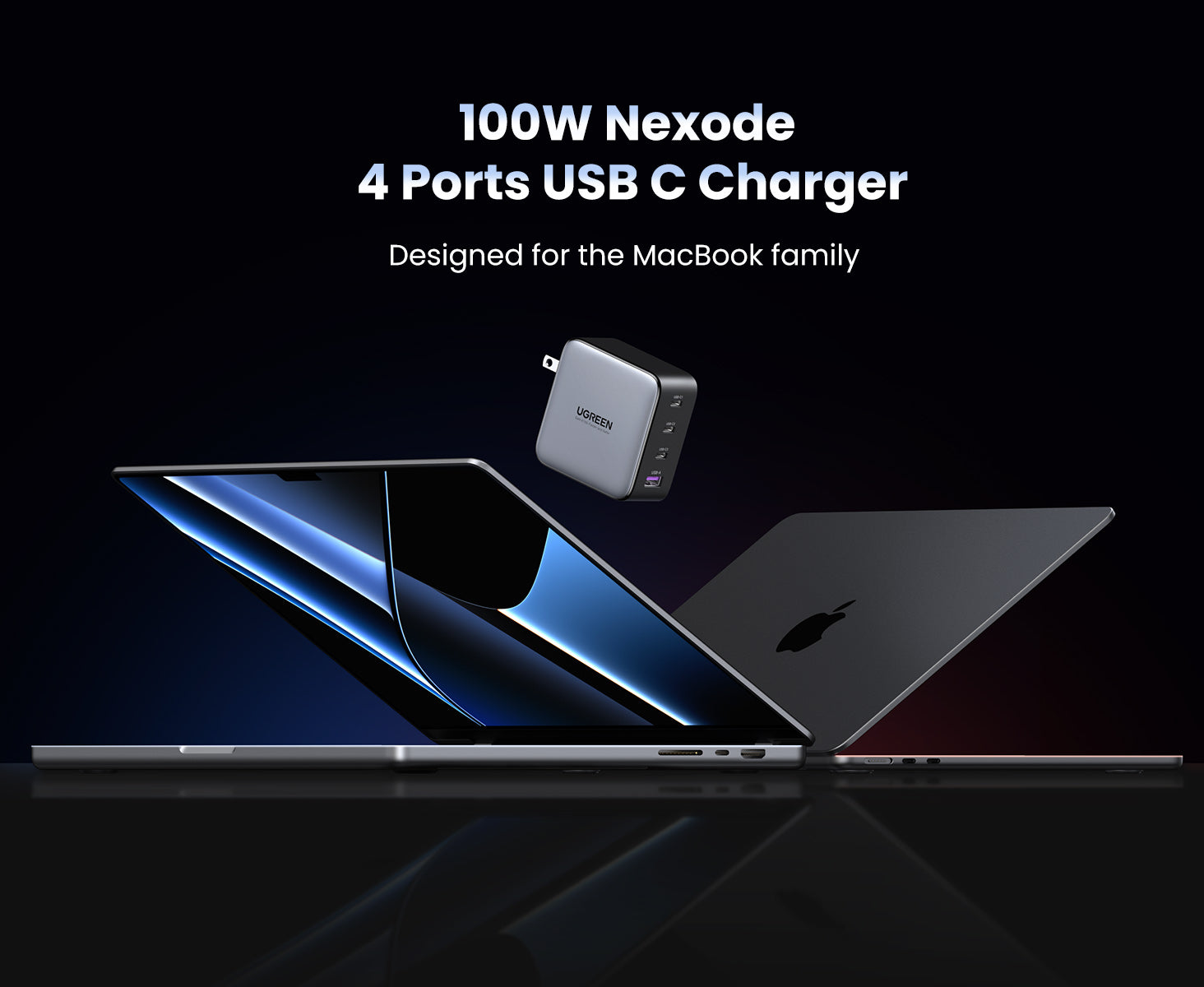 Buy the UGREEN Nexode CD328 100W 4 Ports GaN USB-C Power Charger