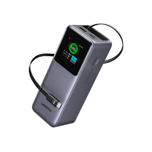 UGREEN Nexode Powerbank (20000mAh, 165W) mit ausziehbarem USB-C-Kabel