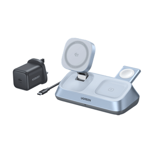 UGREEN MagFlow 3-in-1 Magnetic Wireless Desktop Charger 25W (MagSafe compatible)