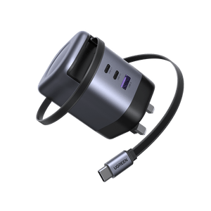 UGREEN Nexode 100W Charger with Retractable USB-C Cable
