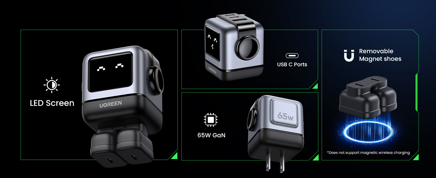 Ugreen Nexode Robot GaN 30W & 65W review: Cute charging - Can Buy