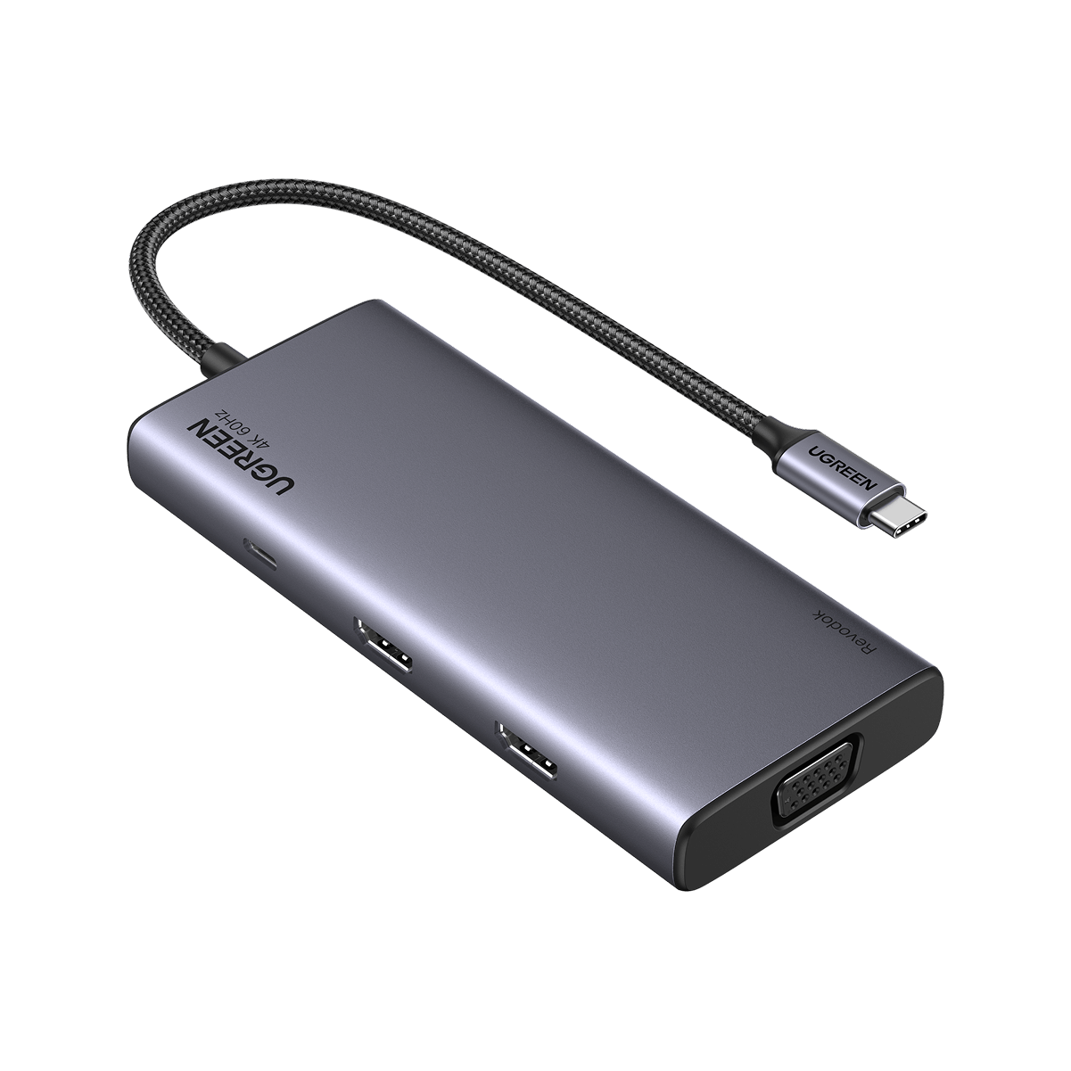 UGREEN Revodok 308 Docking Station Hub USB C 2 HDMI 4K 1080P Triple Affichage 8 en 1 Adaptateur