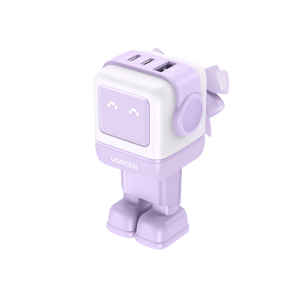 UGREEN Uno Chargeur 65W USB C Rapide 3 Ports (Violet)