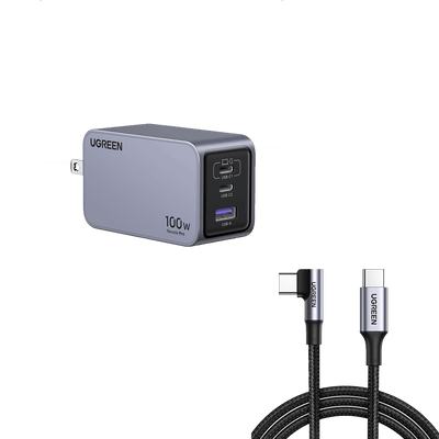 UGREEN Nexode Pro 100W 3-Port GaN Fast iphone Charger