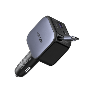 UGREEN Nexode Autoladegerät (60W mit ausziehbarem USB-C-Kabel)