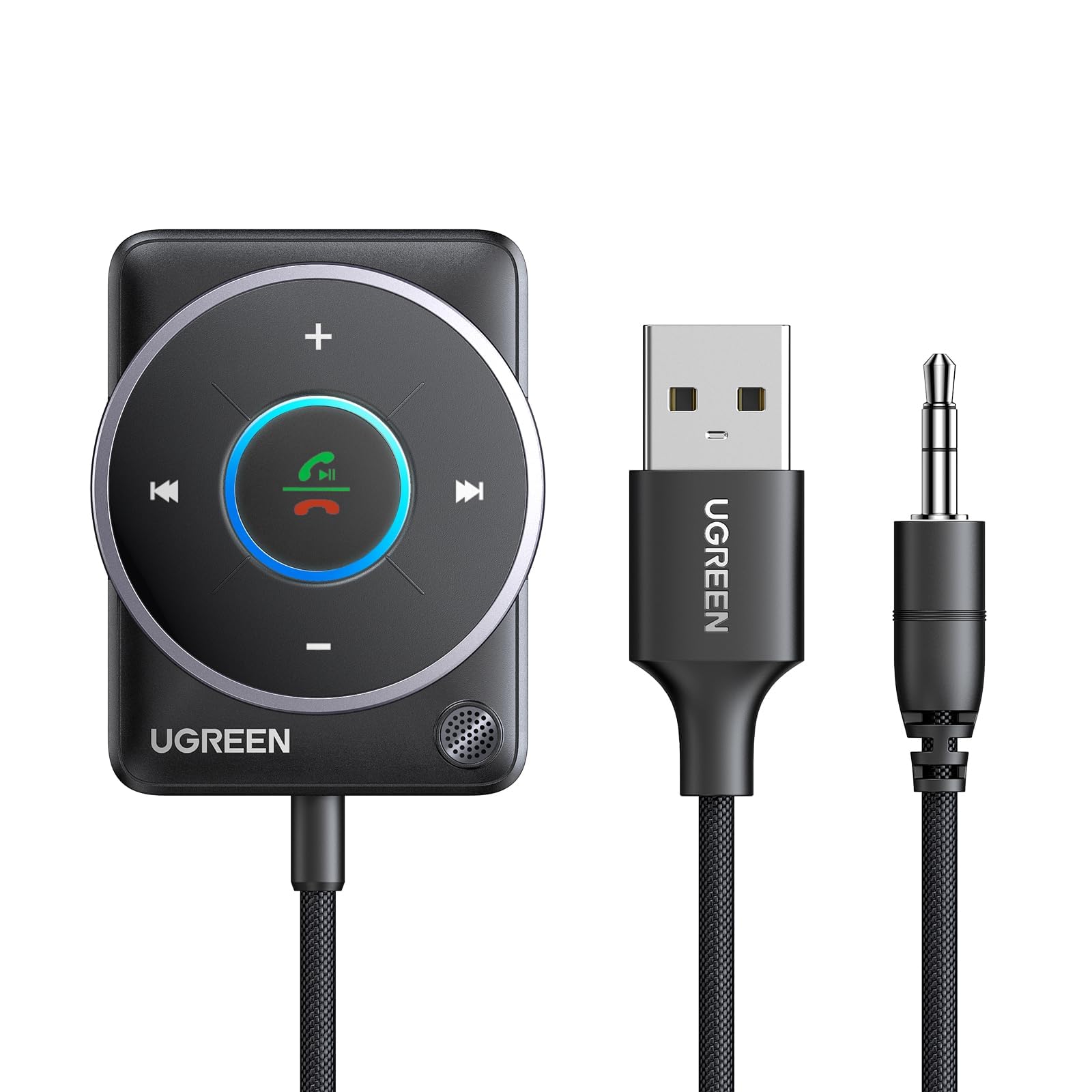 UGREENAuxBluetooth5.4AdapterForCar(2024Latest)