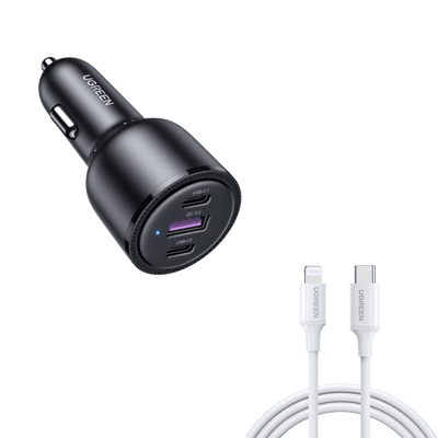 UGREEN 69W USB C Car Charger Bundle