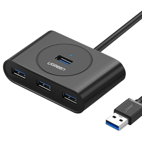 Ugreen HUB 4in1 USB-A - 4xUSB-A 2.0 480Mb/s 1m (CR106) - Svart