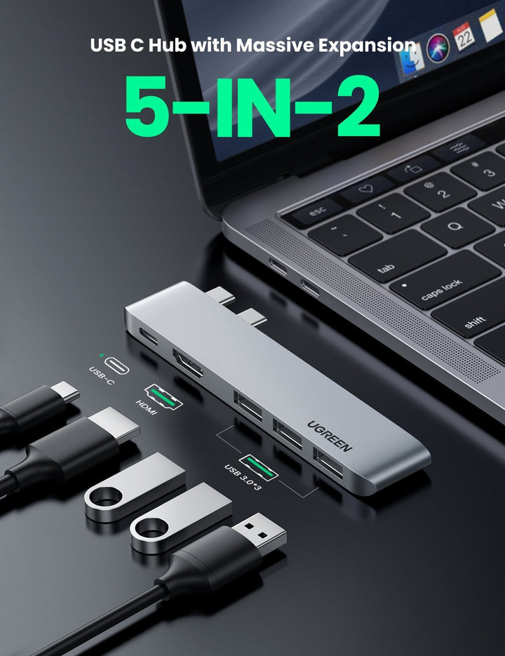 Hub USB-C, Connect2Mac, multip. pr Apple MacBook Air & Pro, 12
