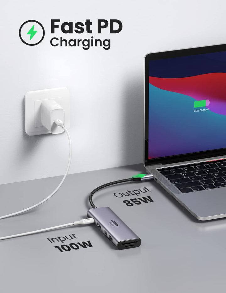 Buy Ugreen USB C 10 in 1 Multifunctional Adapter Price in Qatar 