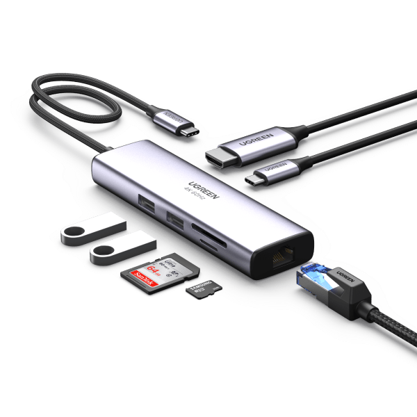 UGREEN USB C HUB Type-C to HDMI Adapter 4K30Hz PD100W SD TF Dock USB-C 3.1