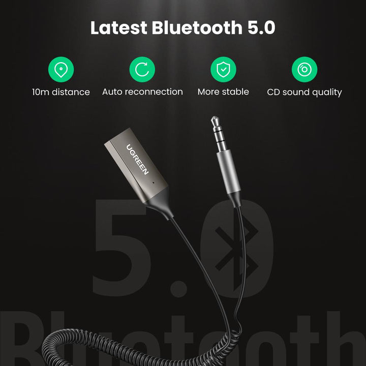 Convierte cualquier radio de auto en Bluetooth - Receptor Bluetooth Ugreen  