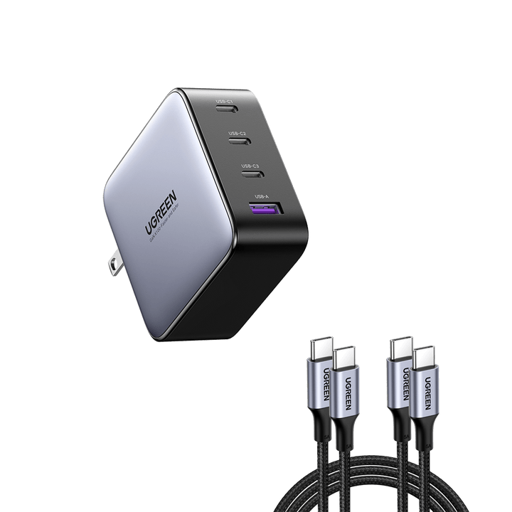 Bloc chargeur USB-C adaptateur de charge mural double port 35 W