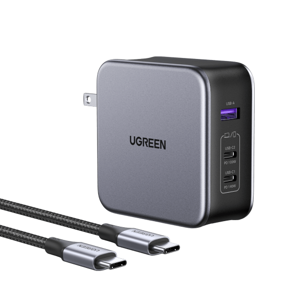 UGREEN Nexode 100W USB C Charger, 4-Port GaN Charger Block PD Wall Charger  Compatible for MacBook Pro/Air, iPad Pro/Mini, Dell XPS, Galaxy S22/S21,  iPhone 14/13 Series, Pixel, Steam Deck and More 
