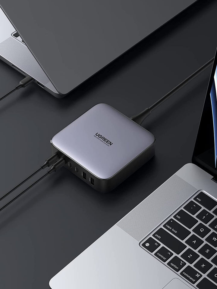 UGREEN Cargador USB C de 200 W, Nexode 6 puertos GaN cargador de  escritorio, estación de carga USB C compatible con MacBook Pro/Air M1 M2,  iPad